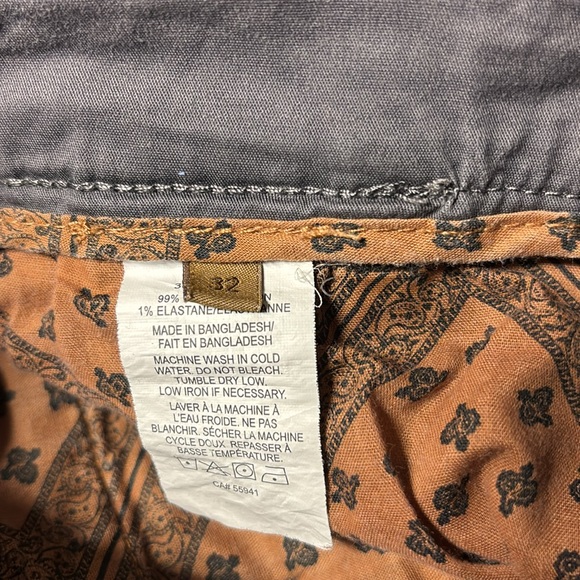 Tainted Denim Men’s Relaxed Grey Chino Pants Size 32 - Picture 2 of 9